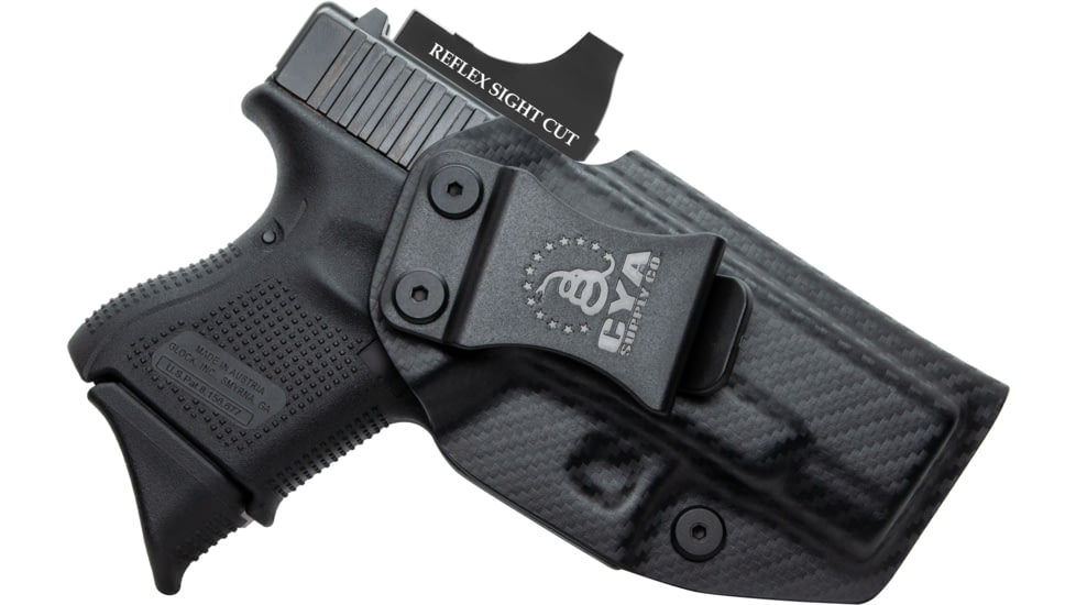 CYA Supply Co. Inside the Waistband Holster, Glock, 26/27/33, Right Hand, Carbon Fiber, IWB0023