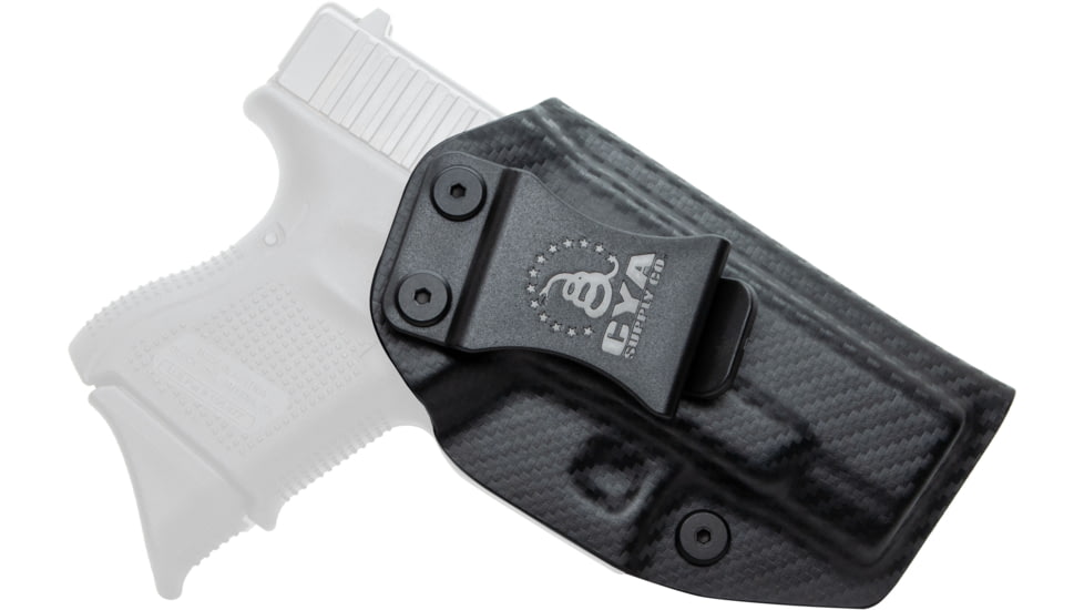 CYA Supply Co. Inside the Waistband Holster, Glock, 26/27/33, Right Hand, Carbon Fiber, IWB0023
