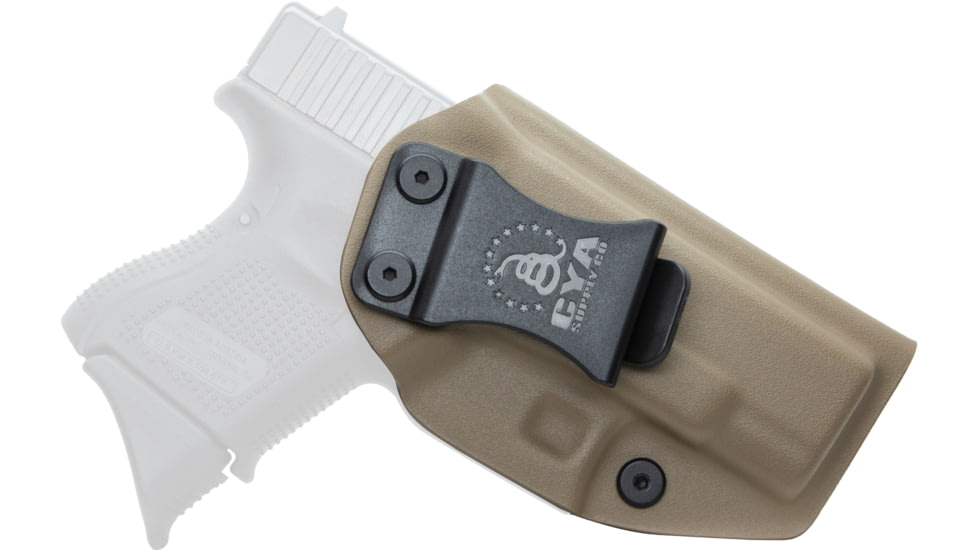 CYA Supply Co. Inside the Waistband Holster, Glock, 26/27/33, Right Hand, Flat Dark Earth, IWB0021