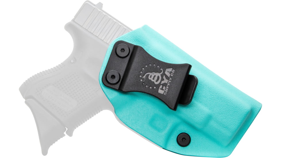 CYA Supply Co. Inside the Waistband Holster, Glock, 26/27/33, Right Hand, Teal Blue, IWB0223