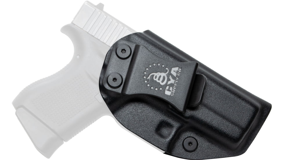 CYA Supply Co. Inside the Waistband Holster, Glock, 43/43x, Right Hand, Black, IWB0003
