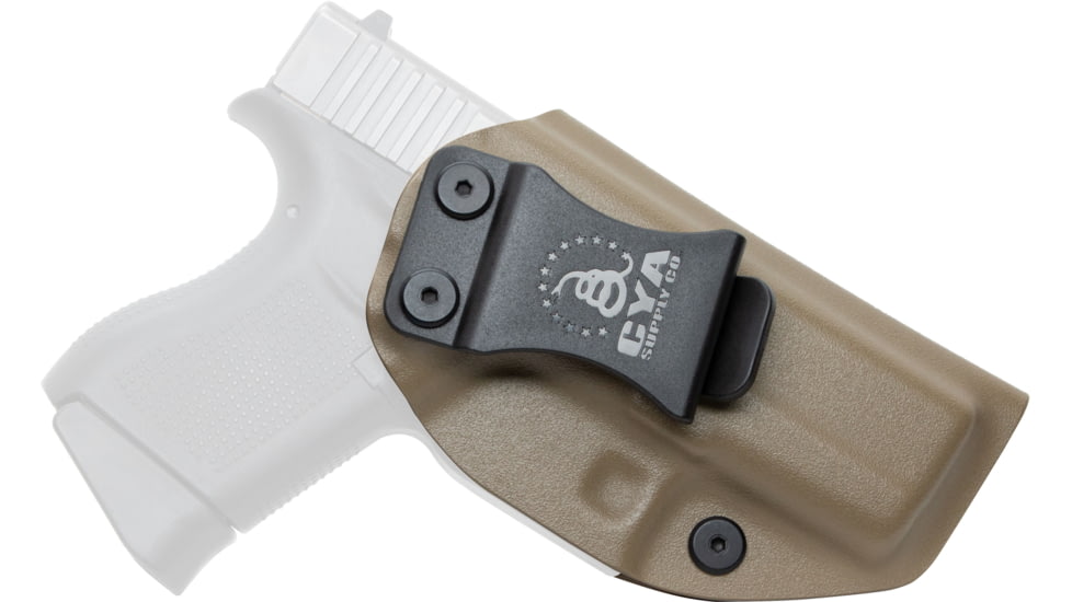 CYA Supply Co. Inside the Waistband Holster, Glock, 43/43x, Left Hand, Flat Dark Earth, IWB0018
