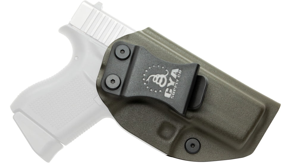 CYA Supply Co. Inside the Waistband Holster, Glock, 43/43x, Left Hand, Olive Drab, IWB0260
