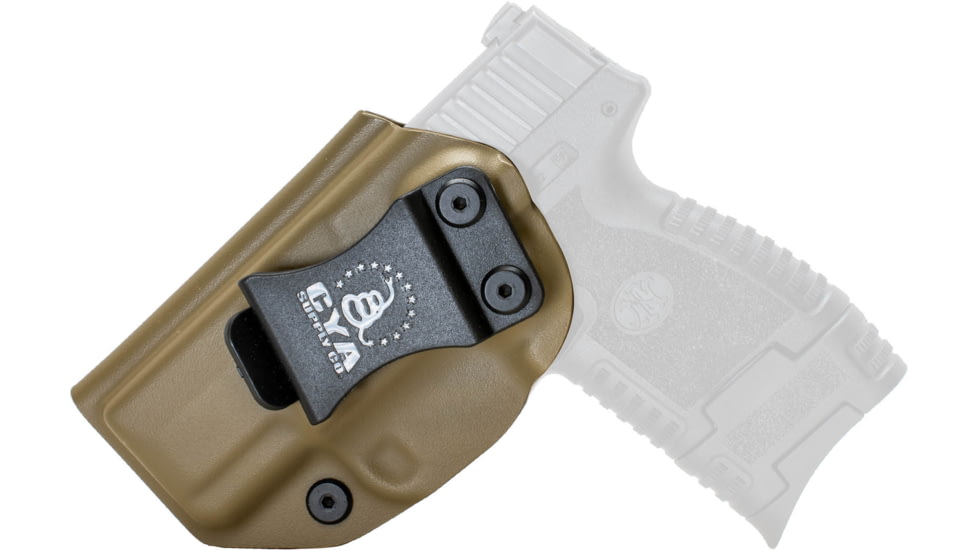 CYA Supply Co. Inside the Waistband Holster, Springfield, Hellcat, Left Hand, Flat Dark Earth, IWB0324