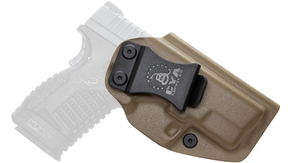 CYA Supply Co. Inside the Waistband Holster, Springfield, XD-S &amp; XD-S MOD.2-9/40, Right Hand, Flat Dark Earth, IWB0063