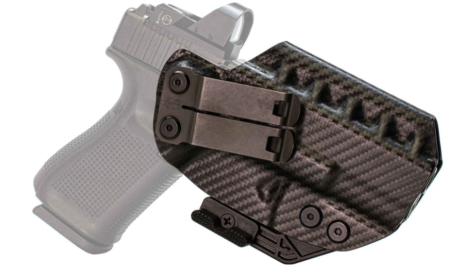 CYA Supply Co. RIDGE Inside the Waistband Holster for Glock, Glock 19 / 19X / 44 / 45 GEN 3-5 Glock 23 / 32 Gen 3-4, Right Hand Draw, Carbon Fiber, Small, RDG0025