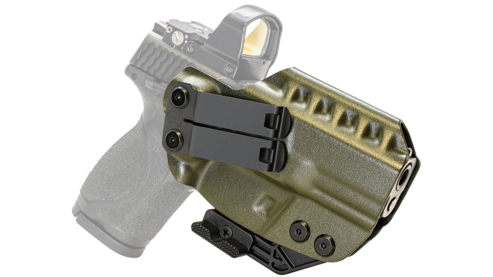CYA Supply Co. RIDGE IWB Holster for Smith&amp;Wesson M&amp;P M2.0 Compact/Subcompact 3.6in , Right Hand Draw, Olive Drab, Small, RDG0229