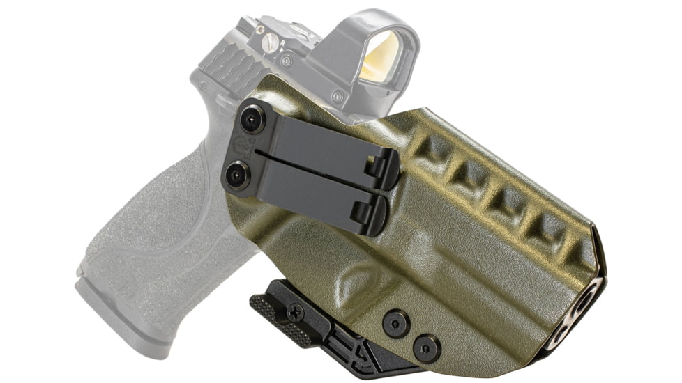 CYA Supply Co. RIDGE IWB Holster for Smith&amp;Wesson, M&amp;P M2.0 Fullsize 4.25in, Right Hand Draw, Olive Drab, Small, RDG0259
