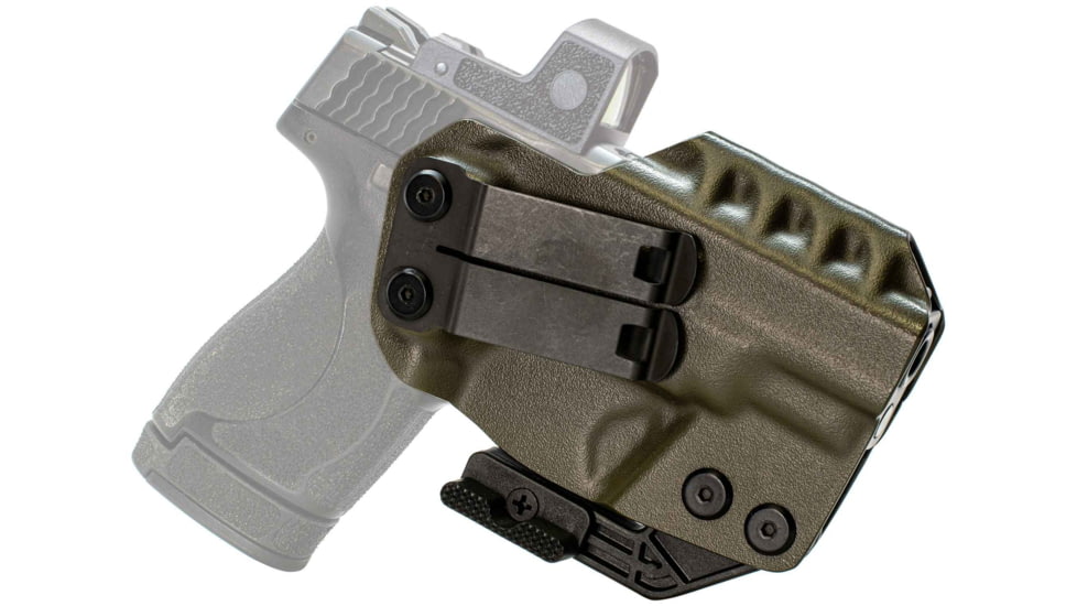 CYA Supply Co. RIDGE IWB Holster for Smith&amp;Wesson, M&amp;P Shield M2.0 &amp; M&amp;P Shield Plus 3.1in, Right Hand Draw, Olive Drab, Small, RDG0009