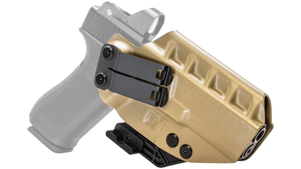 CYA Supply Co. RIDGE IWB Holster,Glock, Glock 17 GEN 3-5 Glock 22 / 31 Gen 3-4, Right Hand Draw, Flat Dark Earth, Small, RDG0203