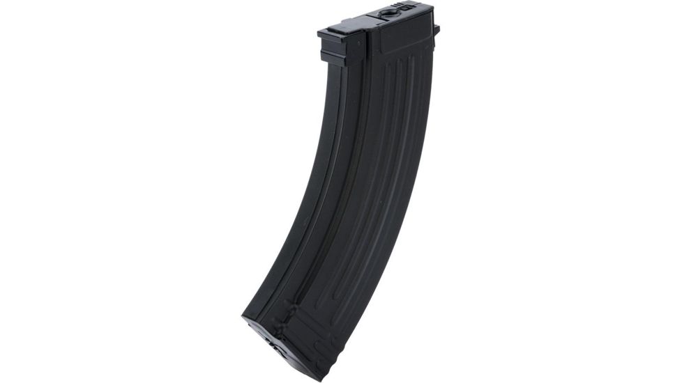 Cybergun / Spartan Military &amp; Law Enforcement Kalashnikov Licensed Hi-Cap Magazine for AK Series Airsoft AEG Rifle, 600rd, AK47-Style, Black, Small, 125003