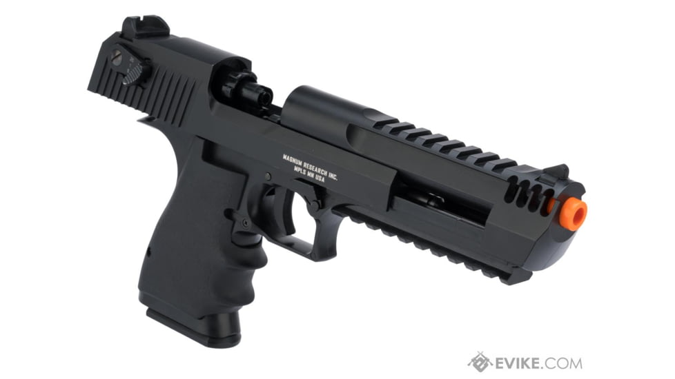 Cybergun / Spartan Military &amp; Law Enforcement Magnum Research Licensed Semi/Full Auto Metal Desert Eagle L6 CO2 Gas Blowback Airsoft Pistol by KWC, Black, 950501-US