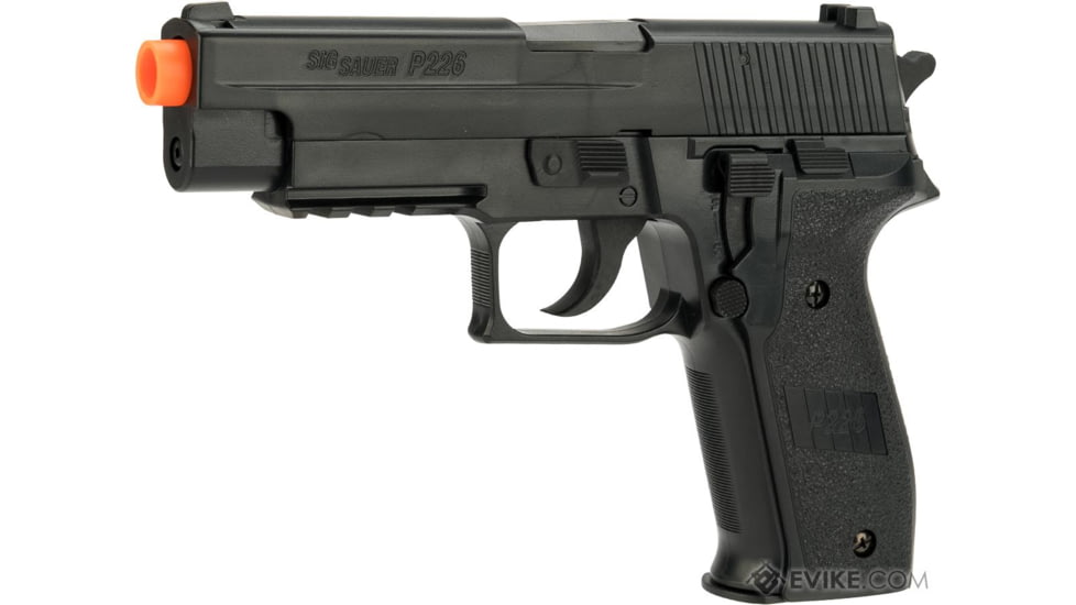 Cybergun / Spartan Military &amp; Law Enforcement SIG Sauer Licensed P226 Spring Powered Airsoft Pistol, Black, 280148