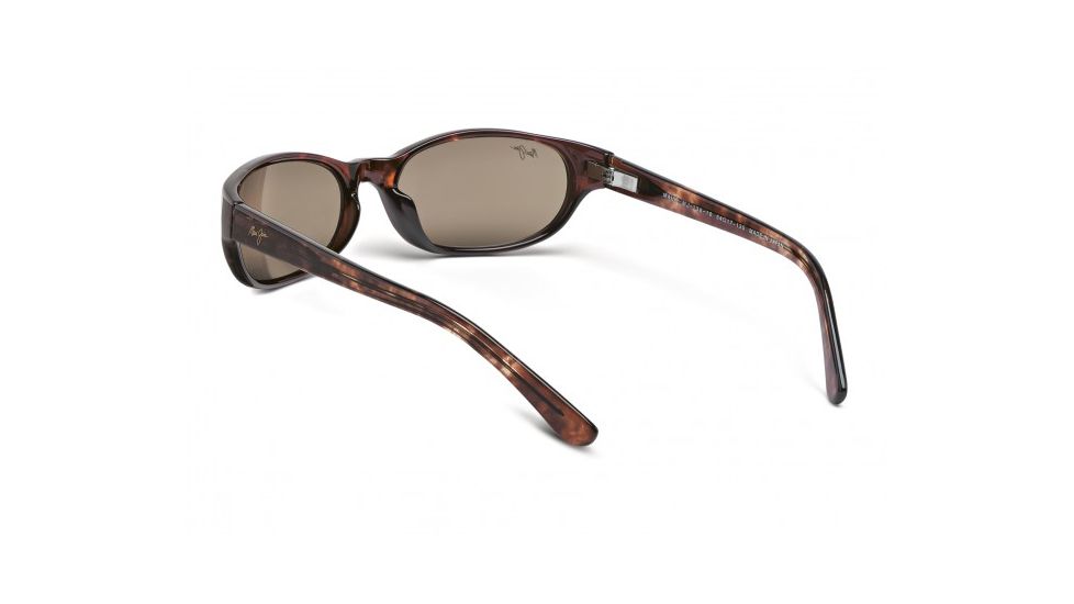 Maui Jim Cyclone Sunglasses w/ Tortoise Frame and HCL Bronze Lenses - H136-10, Back View