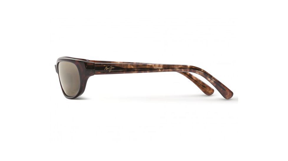 Maui Jim Cyclone Sunglasses w/ Tortoise Frame and HCL Bronze Lenses - H136-10, Side View