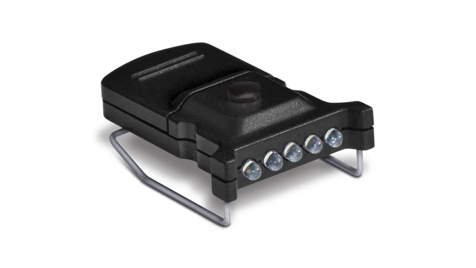 CrossFire Micro Hat Clip LED Light, 10 Lumens, CR2016 Li-ion, Green Light, CYCMHCG