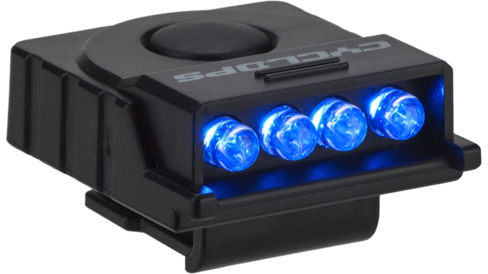 Cyclops Hat Clip Light Blue LED Headlamp, Black, CYC-HCBLK-BL