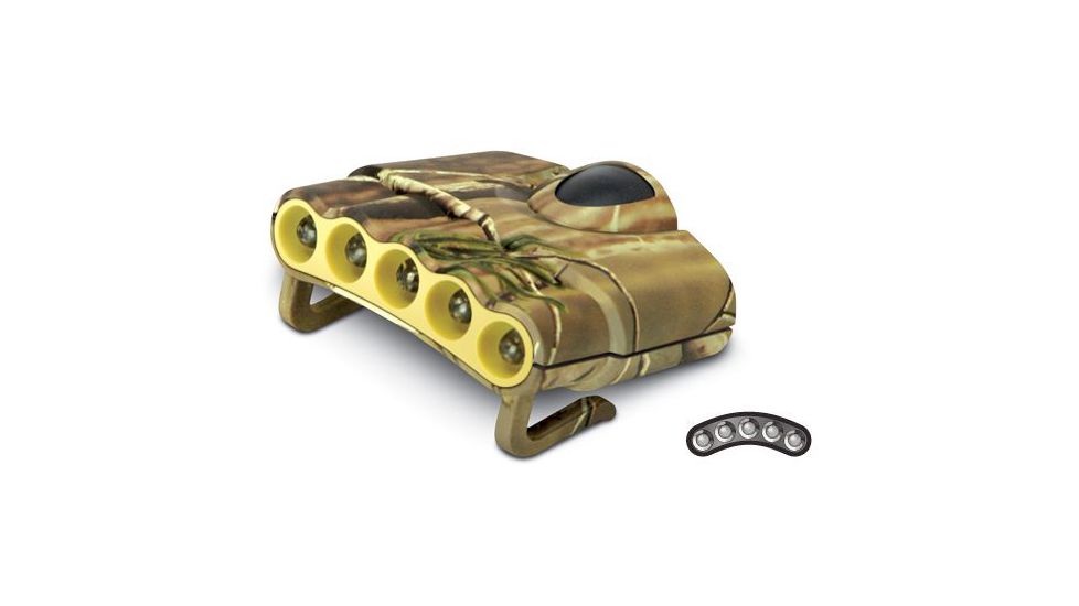 Cyclops Orion 5 Hat Clip Light NXT Camo 5 LED White Bulbs