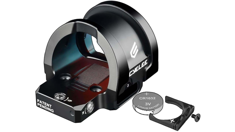 Cyelee Optics BULL X PRO Reflex Red Dot Sight, 1x34.5x26mm, 2 MOA Dot/26 MOA Circle, Black, X003ZQ2KW3