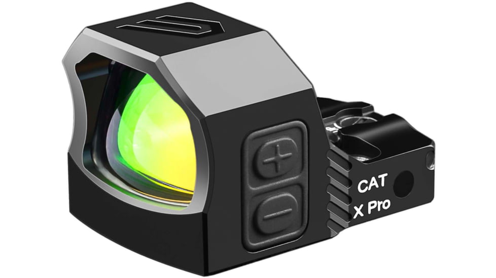 Cyelee Optics CAT X PRO Reflex Red Dot Sight, 1x21x16.5mm, 3 MOA Dot/30 MOA Circle, Black, X003ZVATAX