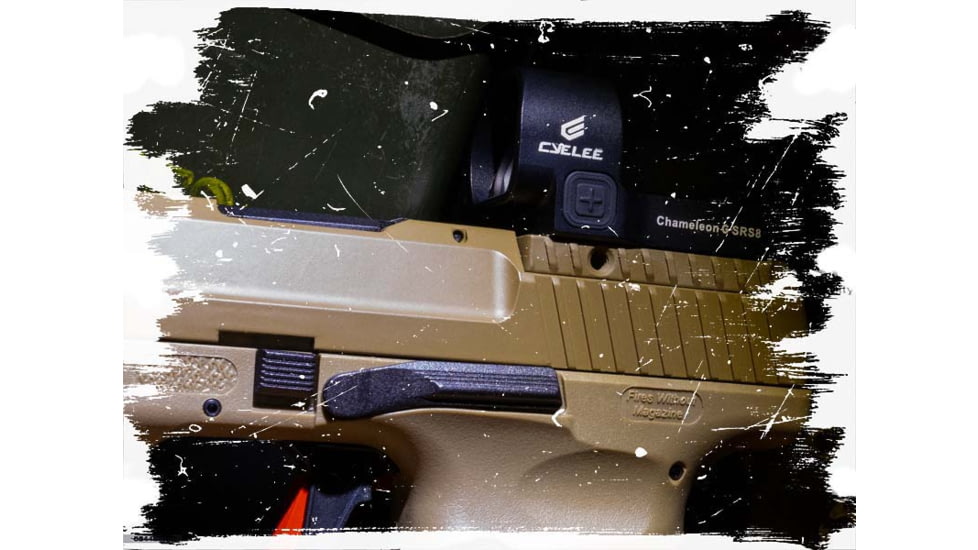 Cyelee Optics Chameleon-GSRS8 Reflex Red Dot Sight, 1x26.5x22.5mm, 8 MOA Dot, Black, X004G5BOQF