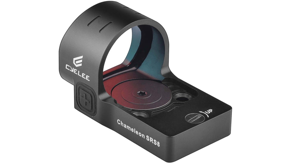 Cyelee Optics Chameleon-SRS8 Reflex Red Dot Sight, 1x26.5x22.5mm, 8 MOA Dot, Black, X004G5E9CB