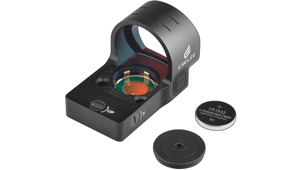 Cyelee Optics Chameleon-SRS8 Reflex Red Dot Sight, 1x26.5x22.5mm, 8 MOA Dot, Black, X004G5E9CB