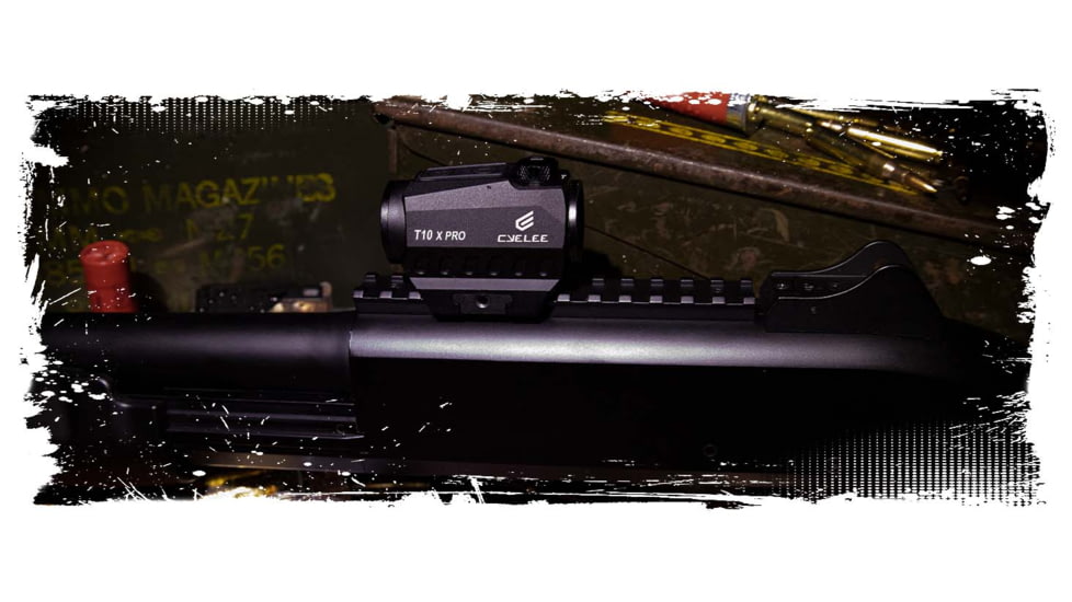 Cyelee Optics T10 X PRO Reflex Red Dot Sight, 1x20mm, 2 MOA Dot/30 MOA Circle, Black, X004CV26XX