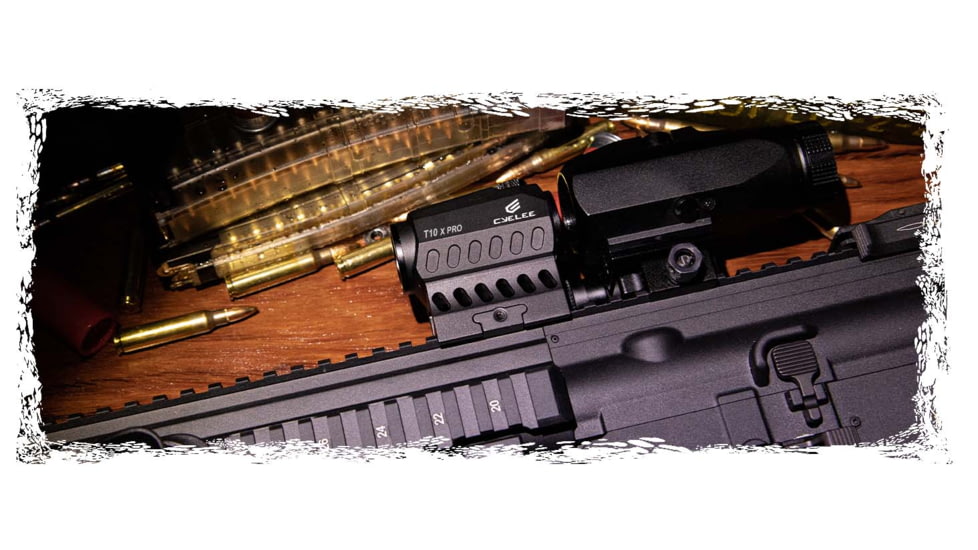 Cyelee Optics T10 X PRO Reflex Red Dot Sight, 1x20mm, 2 MOA Dot/30 MOA Circle, Black, X004CV26XX
