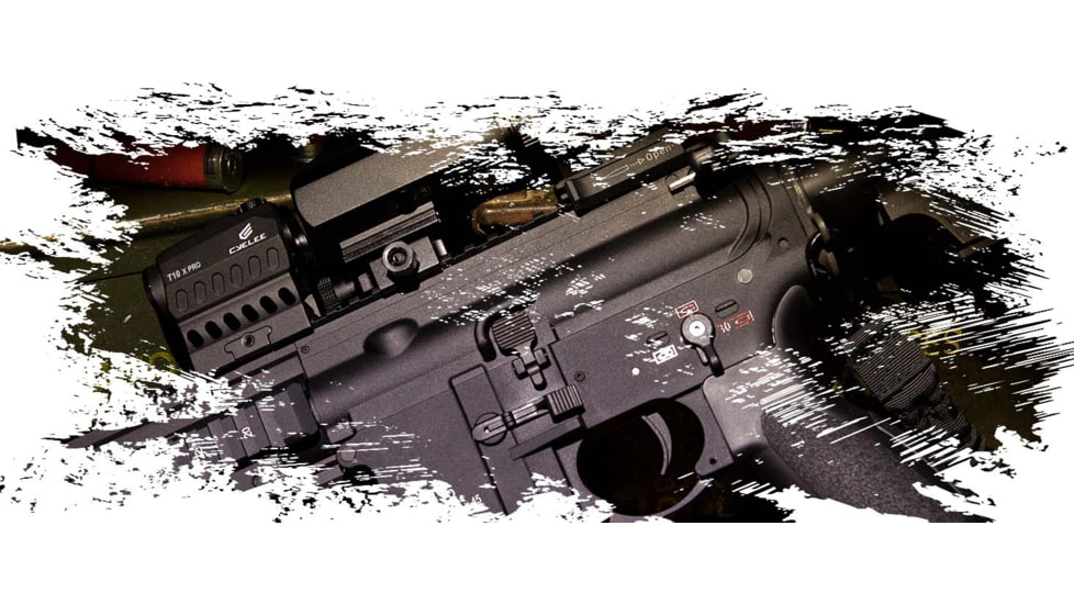 Cyelee Optics T10 X PRO Reflex Red Dot Sight, 1x20mm, 2 MOA Dot/30 MOA Circle, Black, X004CV26XX