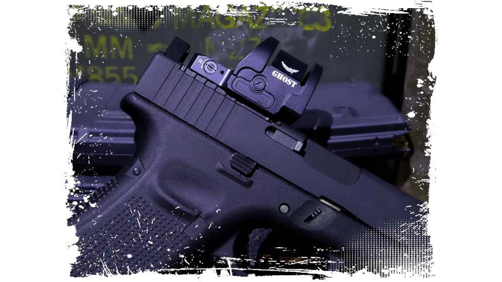 Cyelee Optics Ghost HDG Reflex Red Dot Sight, 1x26.5x22.5mm, 2 MOA Dot/26 MOA Circle, Black, X0044ECYKX