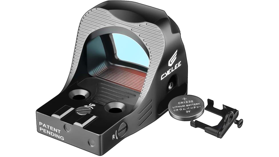 Cyelee Optics Shark X PRO Reflex Red Dot Sight, 1x24x17mm, 2 MOA Dot/26 MOA Circle, Black, X0044ELYGD