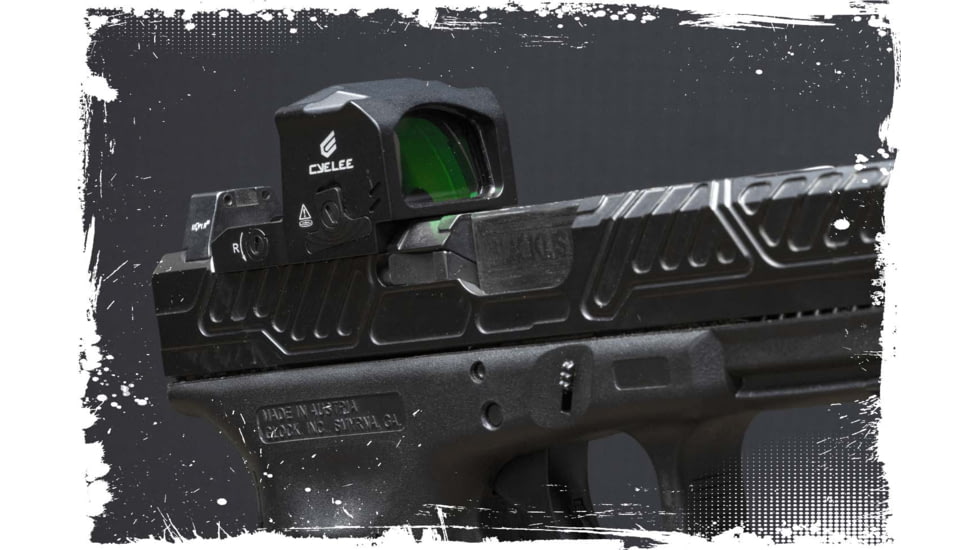 Cyelee Optics Wolf G-EDG Reflex Red Dot Sight, 1x 23 x 16 mm, 3 MOA Dot, Black, X004RLLRJH