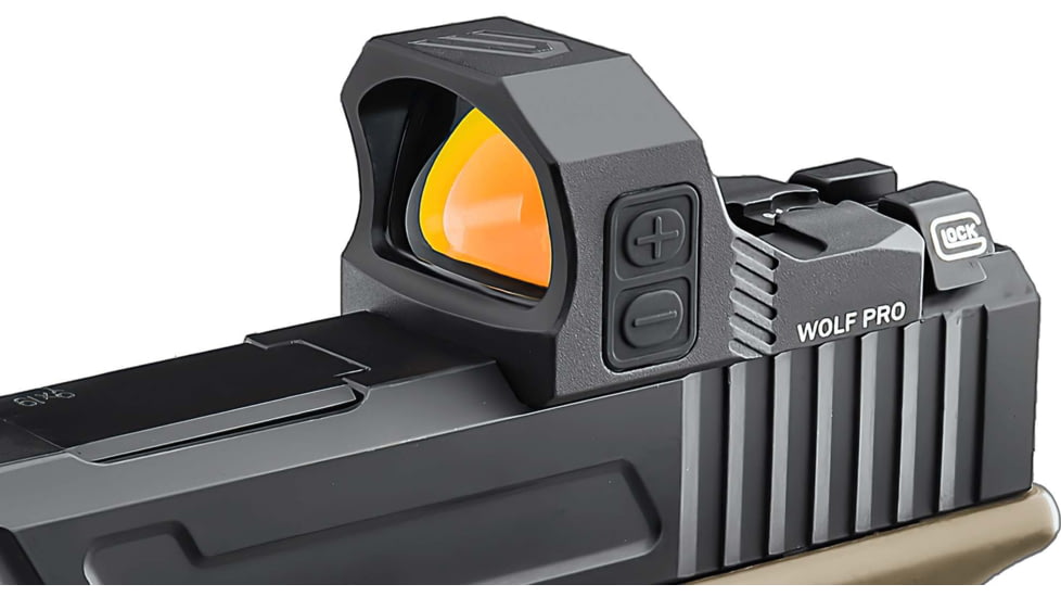 Cyelee Optics Wolf PRO Reflex Red Dot Sight, 1x24x17mm, 3 MOA Dot, Black, X003QODIHF