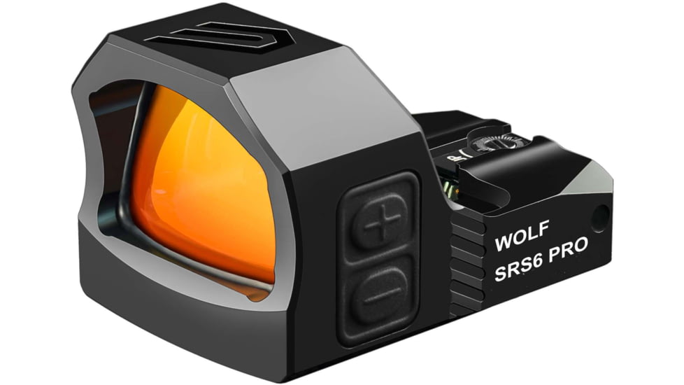 Cyelee Optics Wolf SRS6 PRO Reflex Red Dot Sight, 1x24x17mm, 6 MOA Dot, Black, X004OVWEOH
