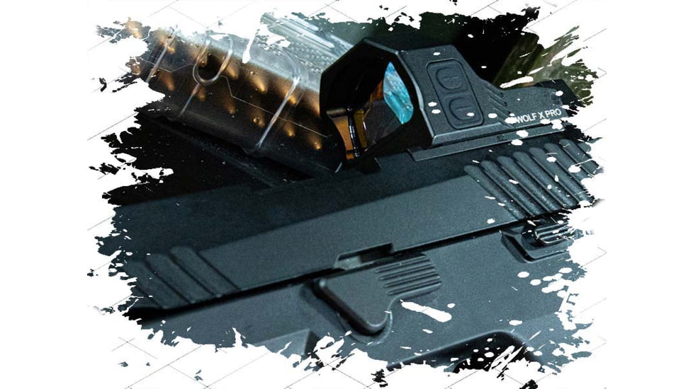 Cyelee Optics Wolf X PRO Reflex Red Dot Sight, 1x24x17mm, 2 MOA Dot/26 MOA Circle, Black, X003ZV8QY9