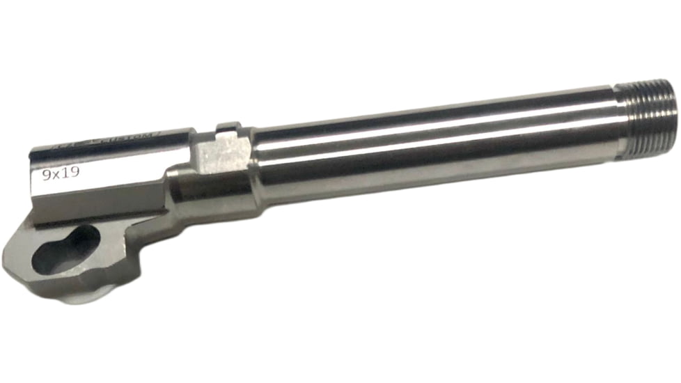 CZ Custom CZ 75 Compact 9mm Luger Threaded Pistol Barrel, 4.22 in, 1-16, Polished, Silver, 30143