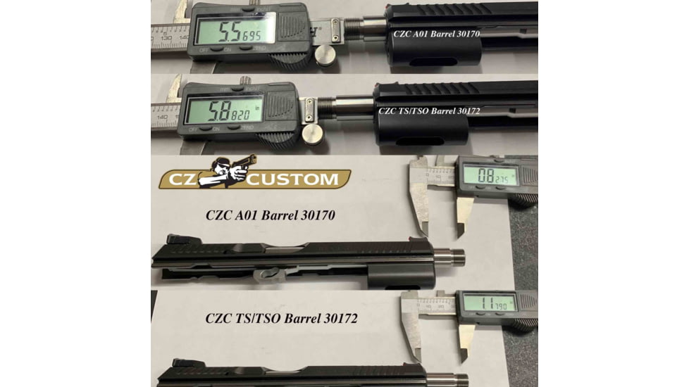 CZ Custom Stainless threaded Barrel 1/2 x 28 TS 2/TSO 5.8in x 0.55in DIA