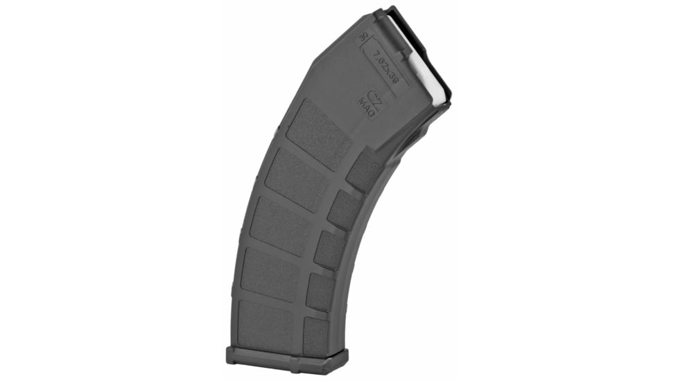 CZ-USA CZ Bren 2 Rifle Magazine, 7.62x39mm, 30 Round, Black Polymer, 1 Pack, 11385-30RD
