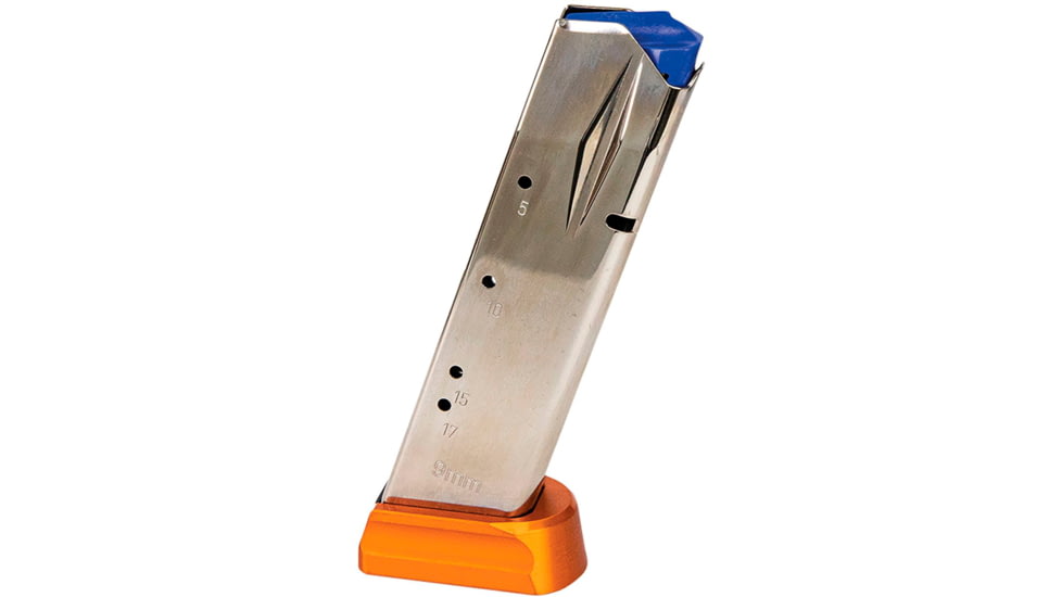 CZ-USA 75/SP-01/Shadow 2 9mm 19 +2 Rounds Aluminum Pistol Magazine, Orange, 21, 11163