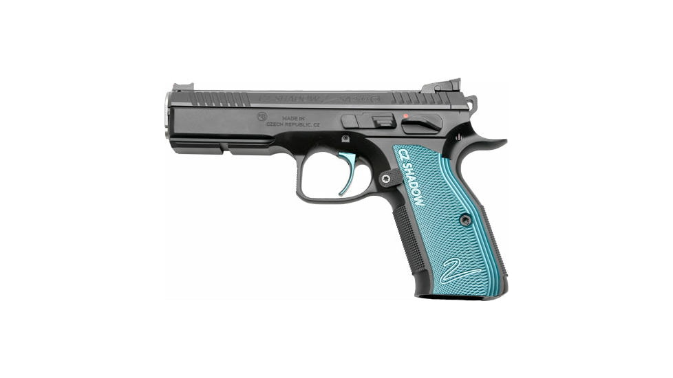 CZ-USA Custom Shadow 2 SA ACCU FS Semi Auto Pistol, 9mm Luger, 4.9 in Barrel