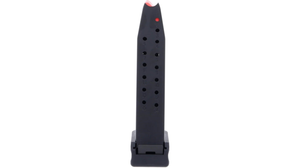 CZ-USA P-10 C/P-07 9mm 17 Rounds Extended Reverse&amp;Ambi Pistol Magazine, Black, 17, 11423