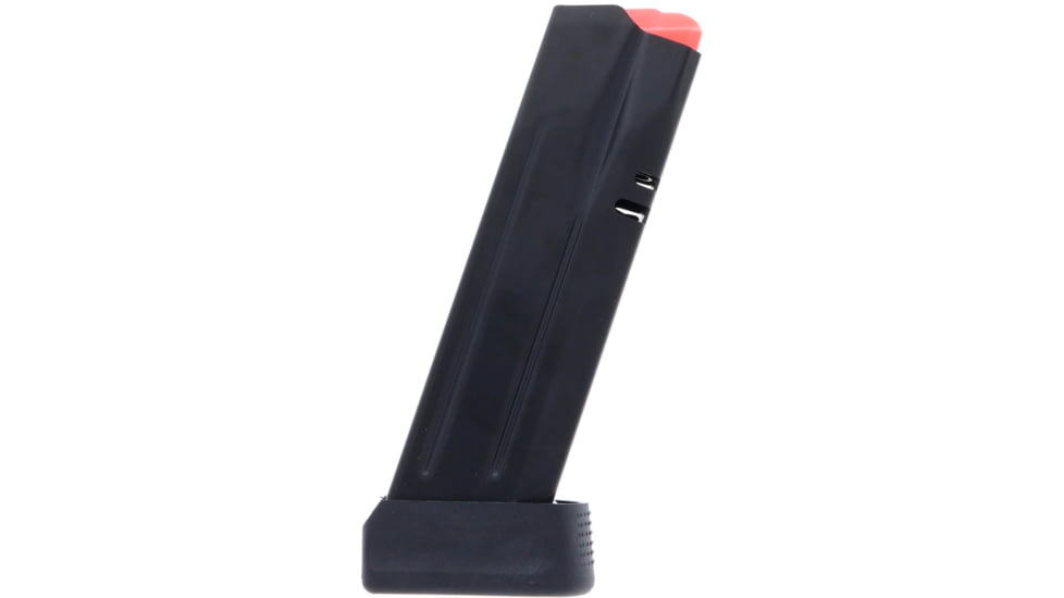 CZ-USA P-10 C/P-07 9mm 17 Rounds Extended Reverse&amp;Ambi Pistol Magazine, Black, 17, 11423