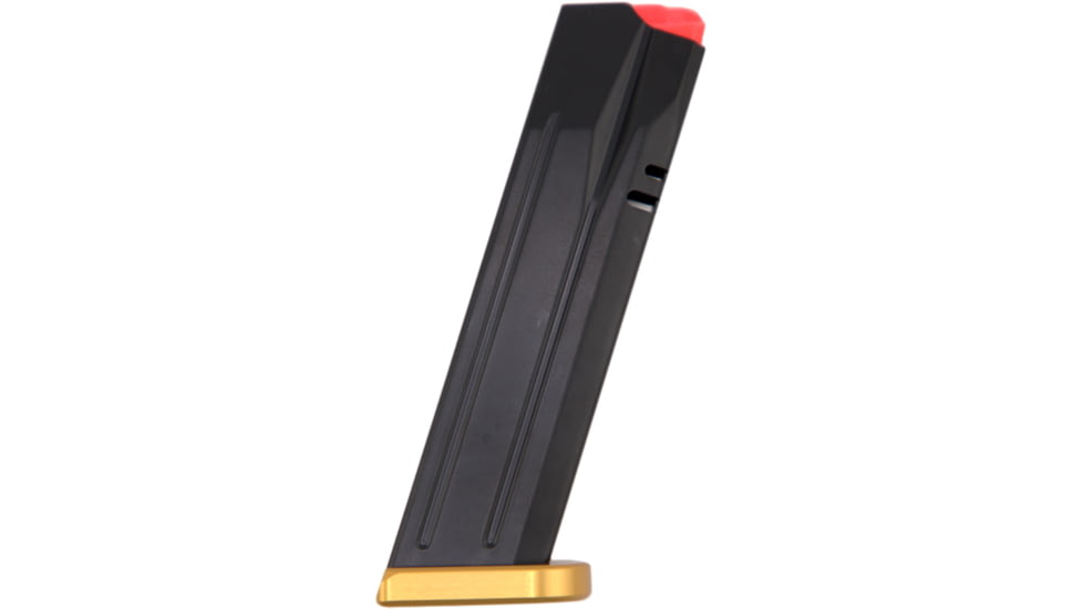 CZ-USA P-10 F/P-09 9mm 19 Rounds Comp-Ready Pistol Magazine, Gold/Black, 19, 11449