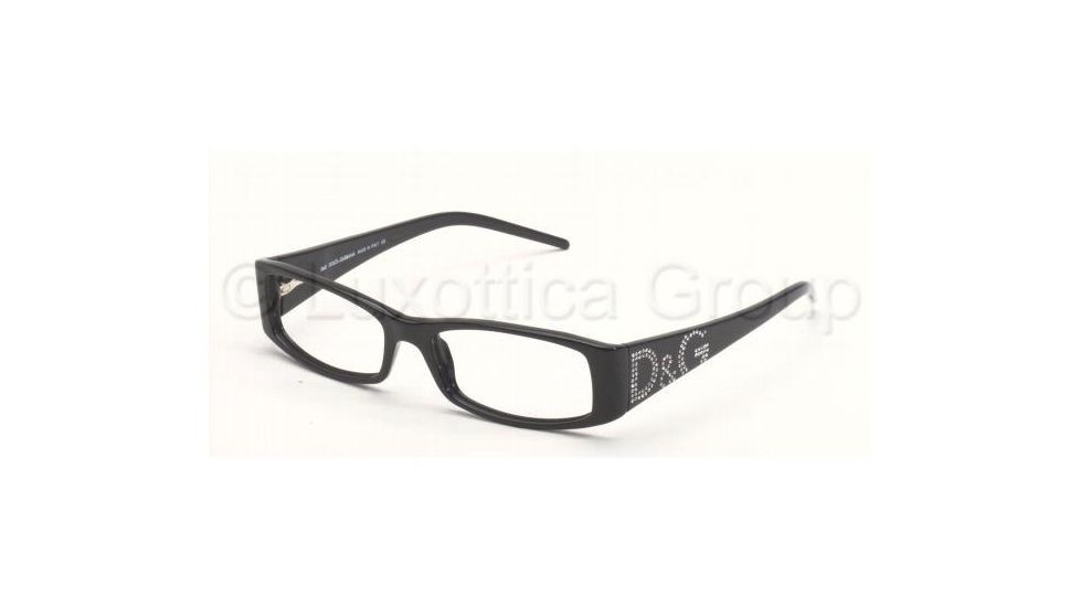 D&amp;G DD 1103B Eyeglasses Styles Black Frame w/Non-Rx 50 mm Diameter Lenses, 501-5016, DandG DD 1103B Eyeglasses Styles Black Frame w/Non-Rx 50 mm Diameter Lenses