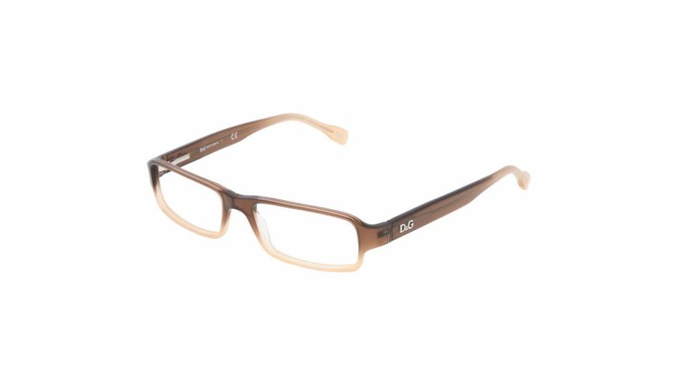 D&amp;G DD 1188 Eyeglasses, Brown Gradient Frame w/Non Rx 51 mm Diameter Lenses, 1675 5116