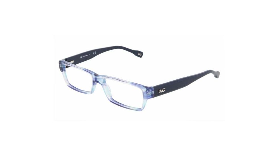 D&amp;G DD 1203 Eyeglasses Styles - Azure/Blue Frame w/Non-Rx 50 mm Diameter Lenses, 1769-5015