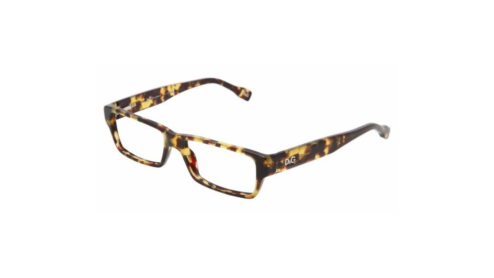 D&amp;G DD 1203 Eyeglasses Styles - Dark Havana Frame w/Non-Rx 50 mm Diameter Lenses, 814-5015
