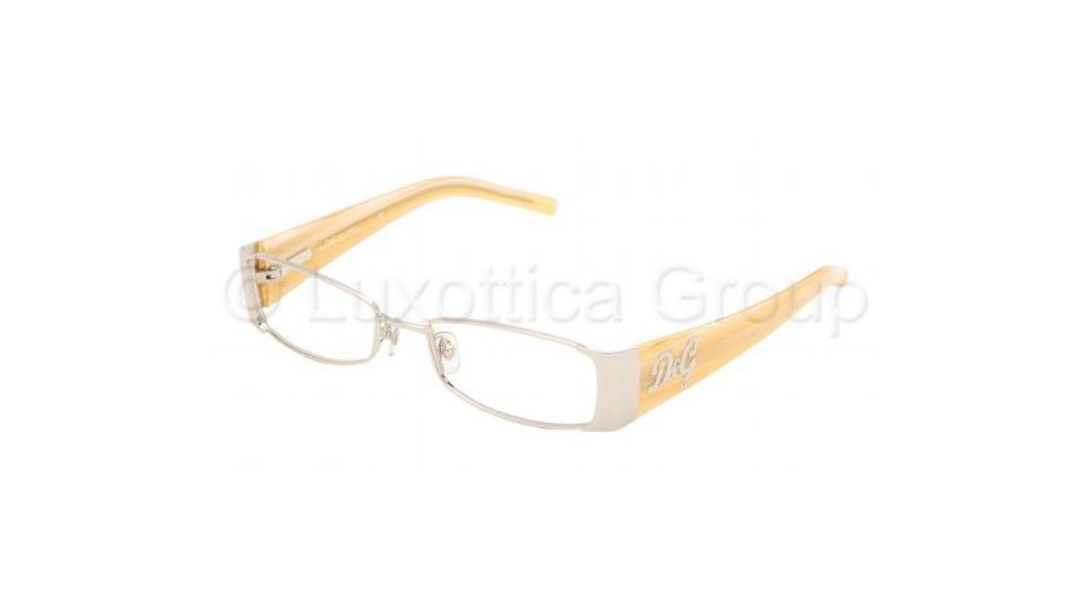 D&amp;G Eyeglasses DD5049 with No-Line Progressive Rx Prescription Lenses, Select Frame Color / Lens Diameter 277 Silver Frame / 49 mm Prescription Lenses