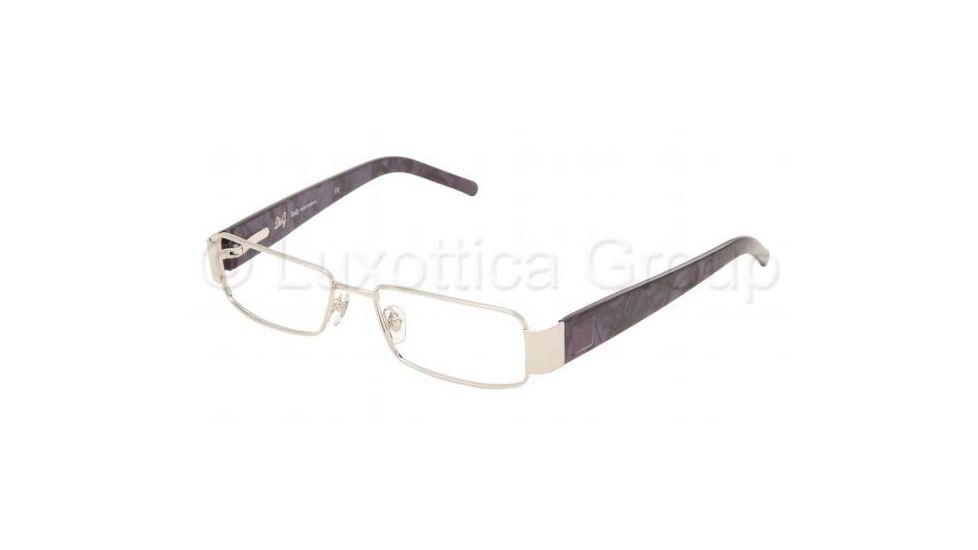 D&amp;G DD 5054 Eyeglasses Styles Silver Frame w/Non-Rx 49 mm Diameter Lenses, 279-4916